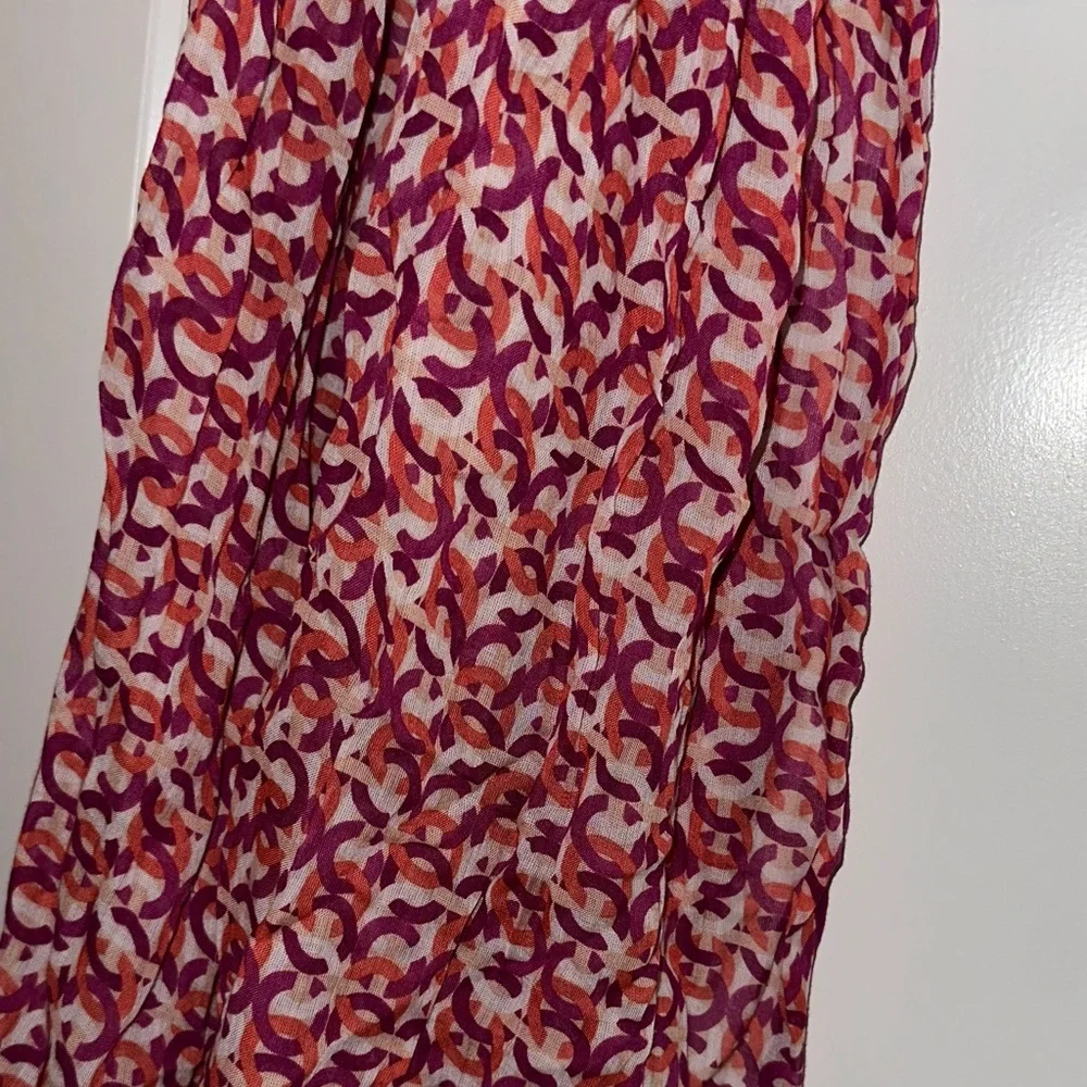 Signature Rose Meadow Print Coach Scarf - Picture 3 of 3